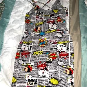 Comic book fun dress never worn